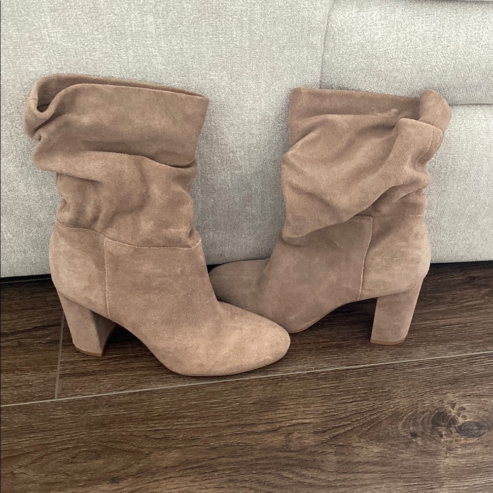 Chinese Laundry taupe slouch boot